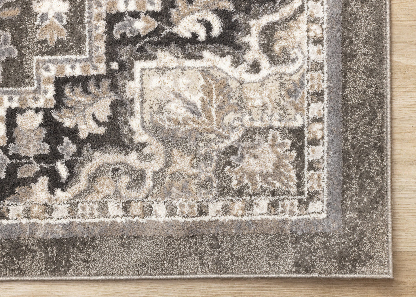 Classic Traditional Taupe Area Rug