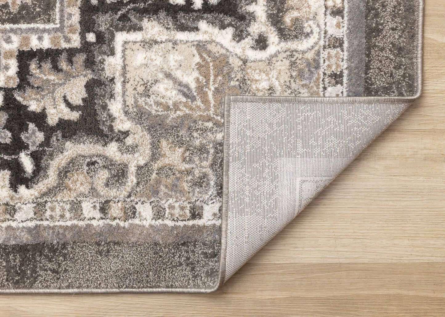 Classic Traditional Taupe Area Rug