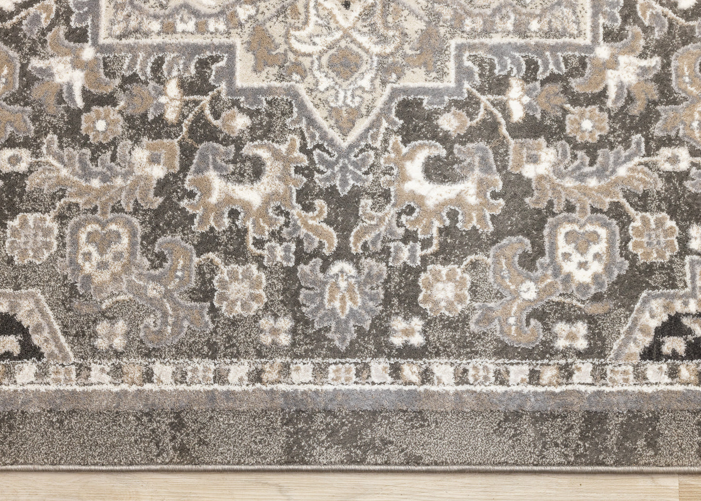 Classic Traditional Taupe Area Rug