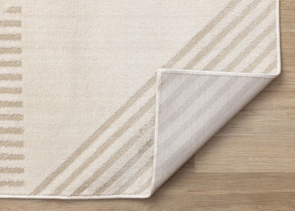 Contemporary Geometric Cream Area Rug