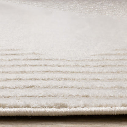 Contemporary Geometric Cream Area Rug