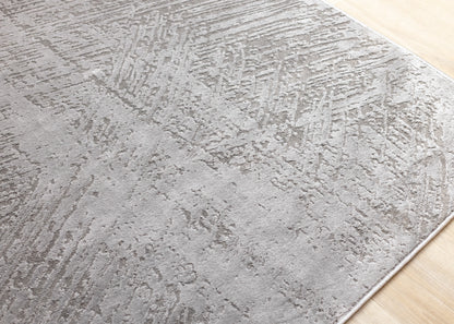 Modern Distressed Grey Area Rug