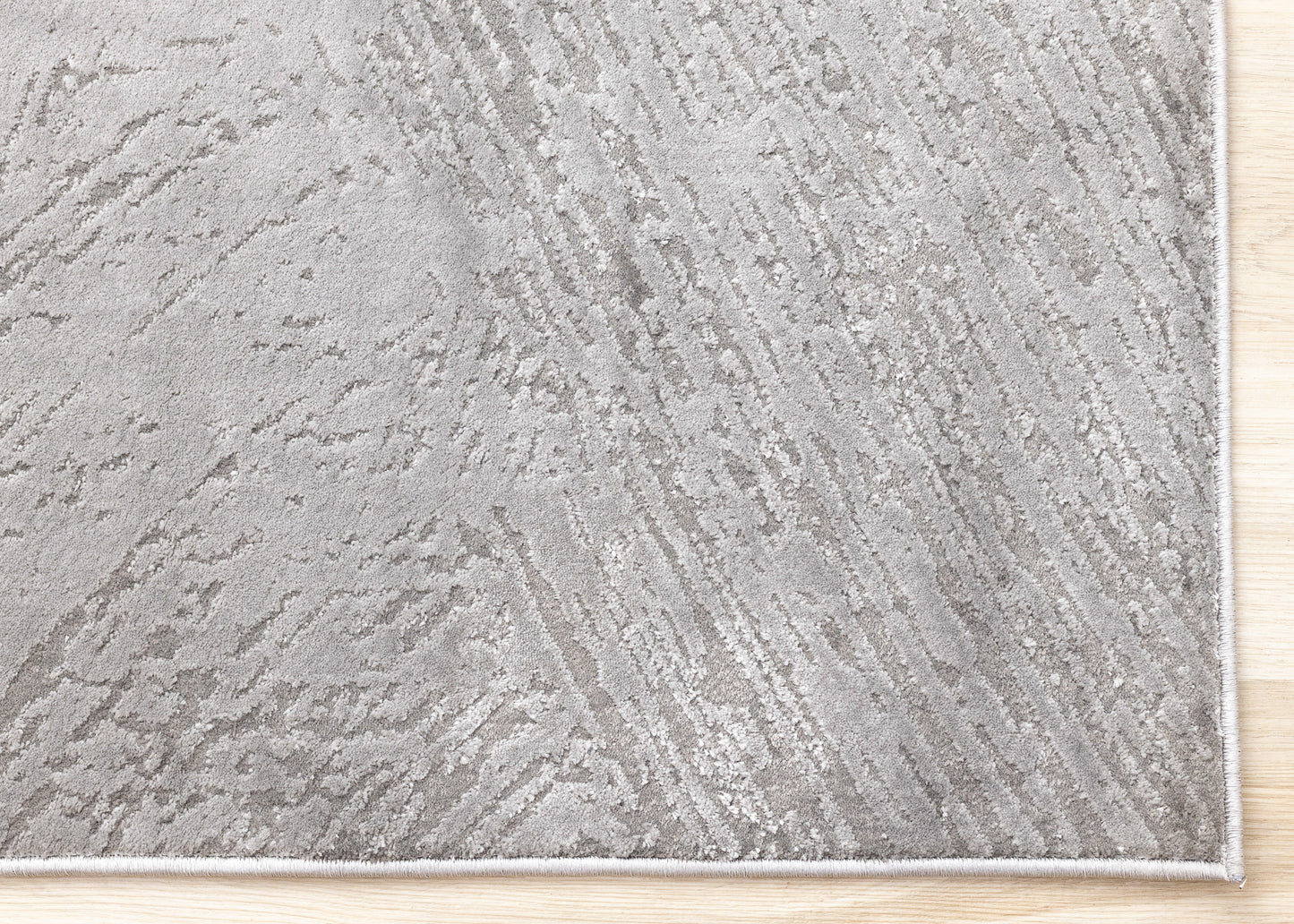 Modern Distressed Grey Area Rug