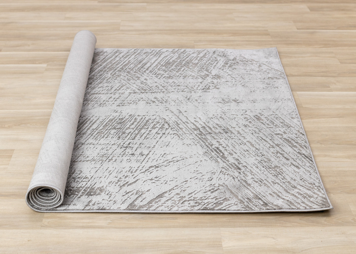 Modern Distressed Grey Area Rug