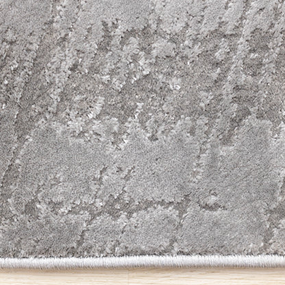 Modern Distressed Grey Area Rug