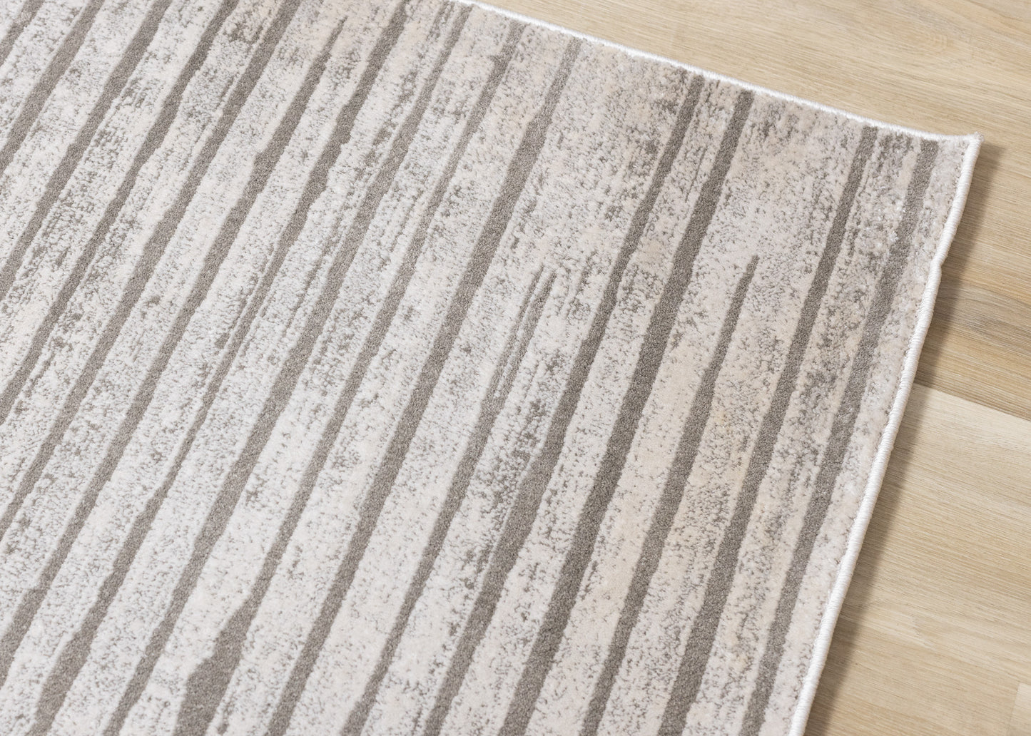 Modern Stripes Tonal Solid Grey Area Rug-5
