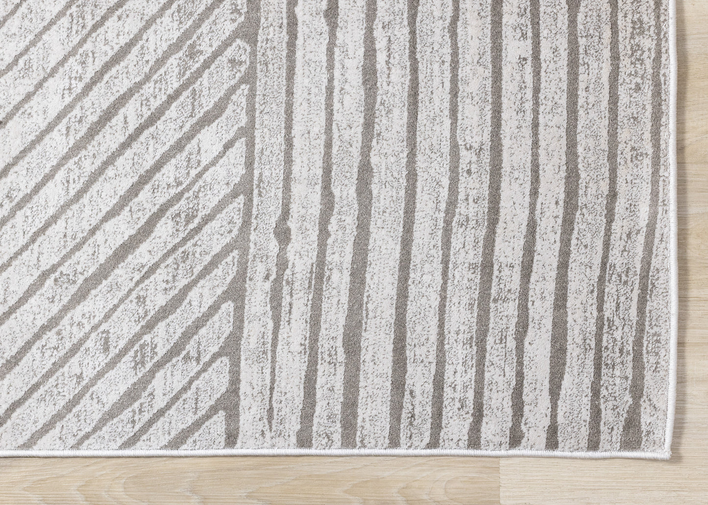 Modern Stripes Tonal Solid Grey Area Rug-6
