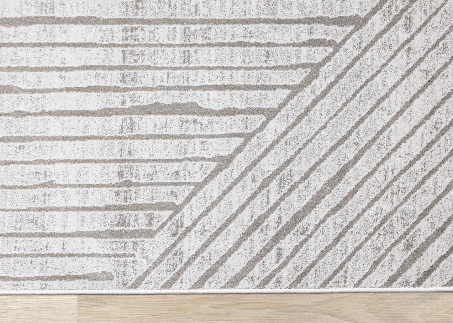 Modern Stripes Tonal Solid Grey Area Rug-9