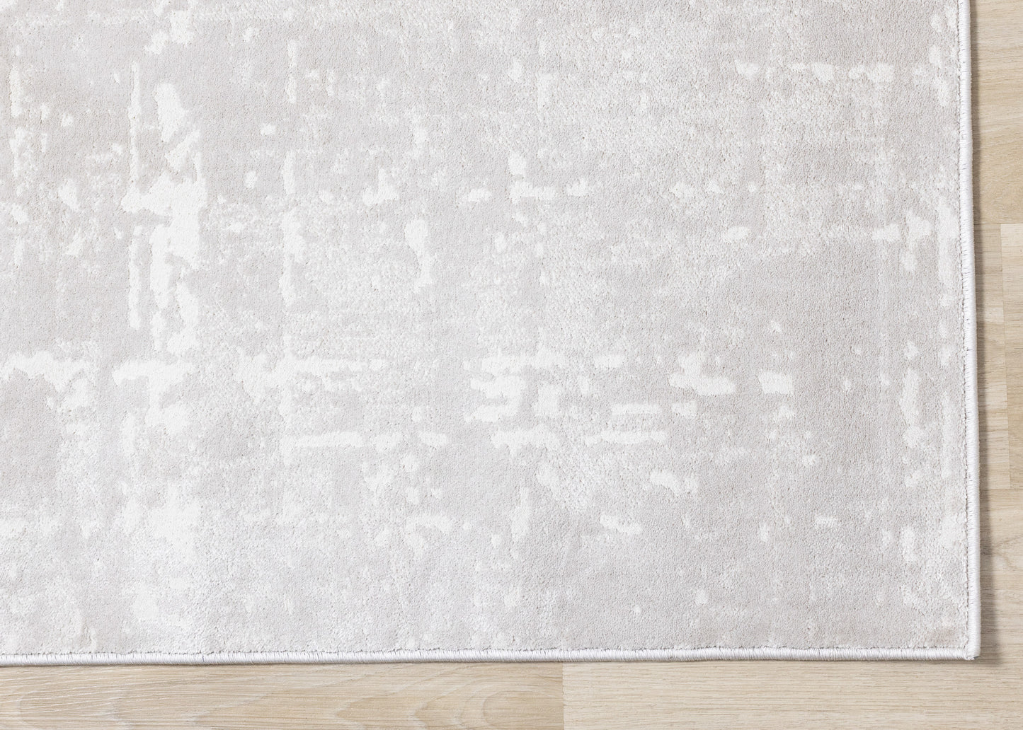 Modern Organic Tonal Solid Cream Area Rug