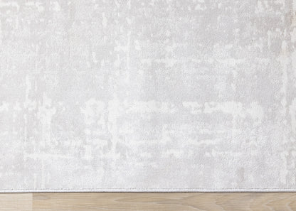 Modern Organic Tonal Solid Cream Area Rug