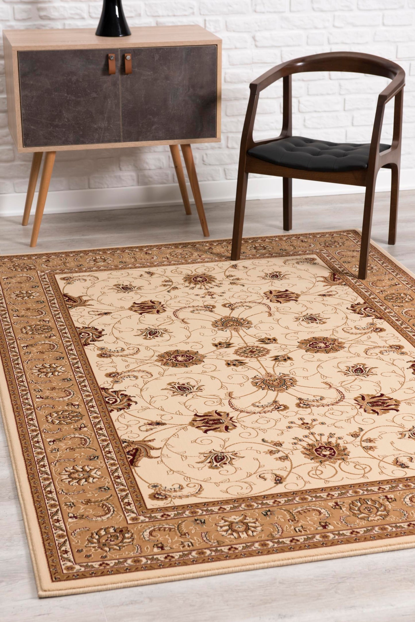 Majestic Persian Traditional Beige Rug