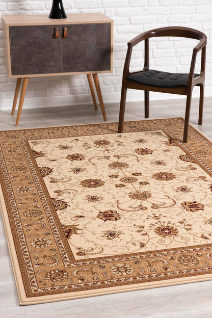 Majestic Persian Traditional Beige Rug