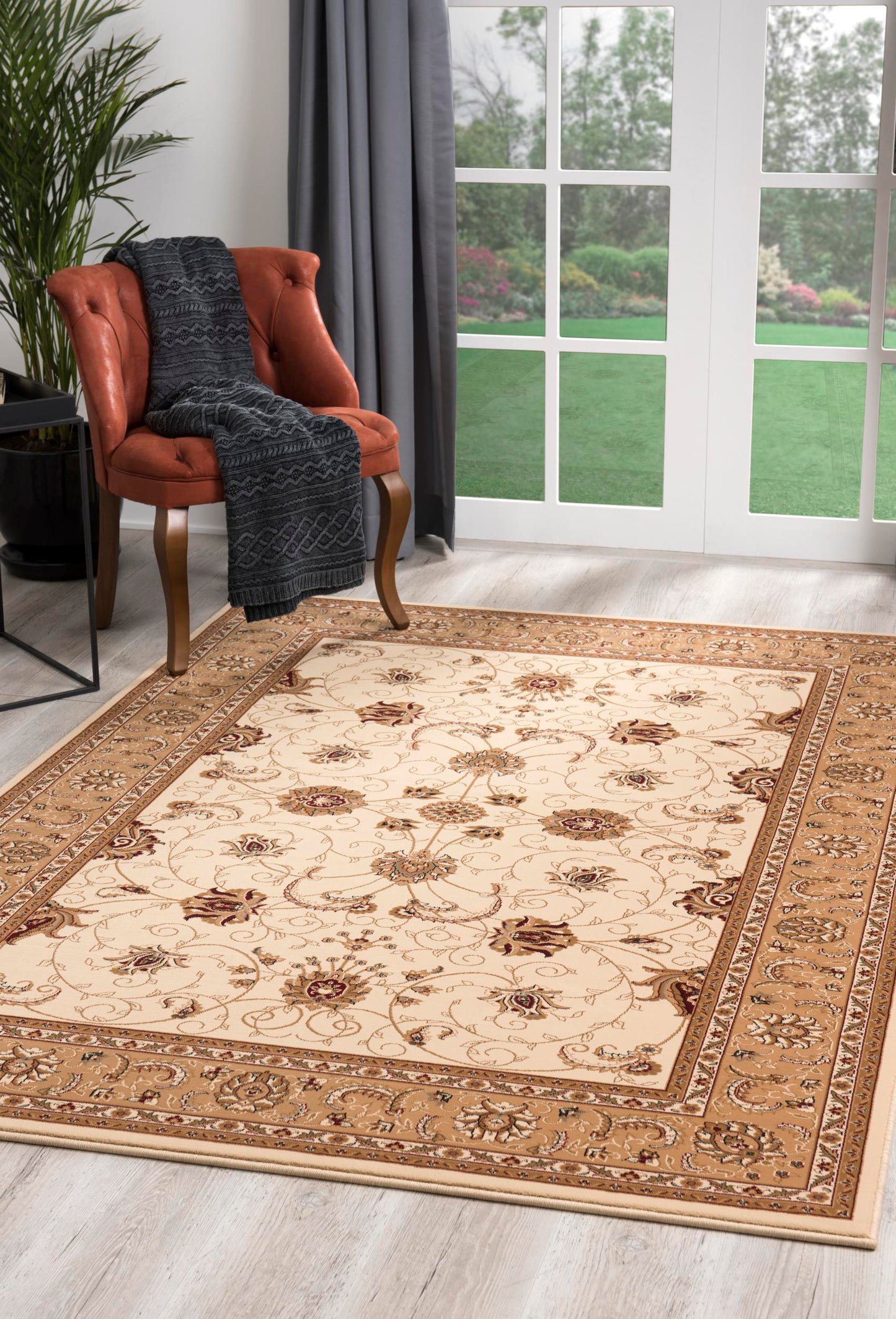 Majestic Persian Traditional Beige Rug