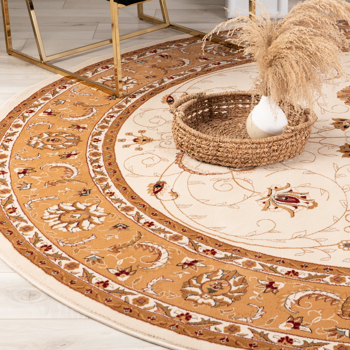 Majestic Persian Traditional Beige Rug