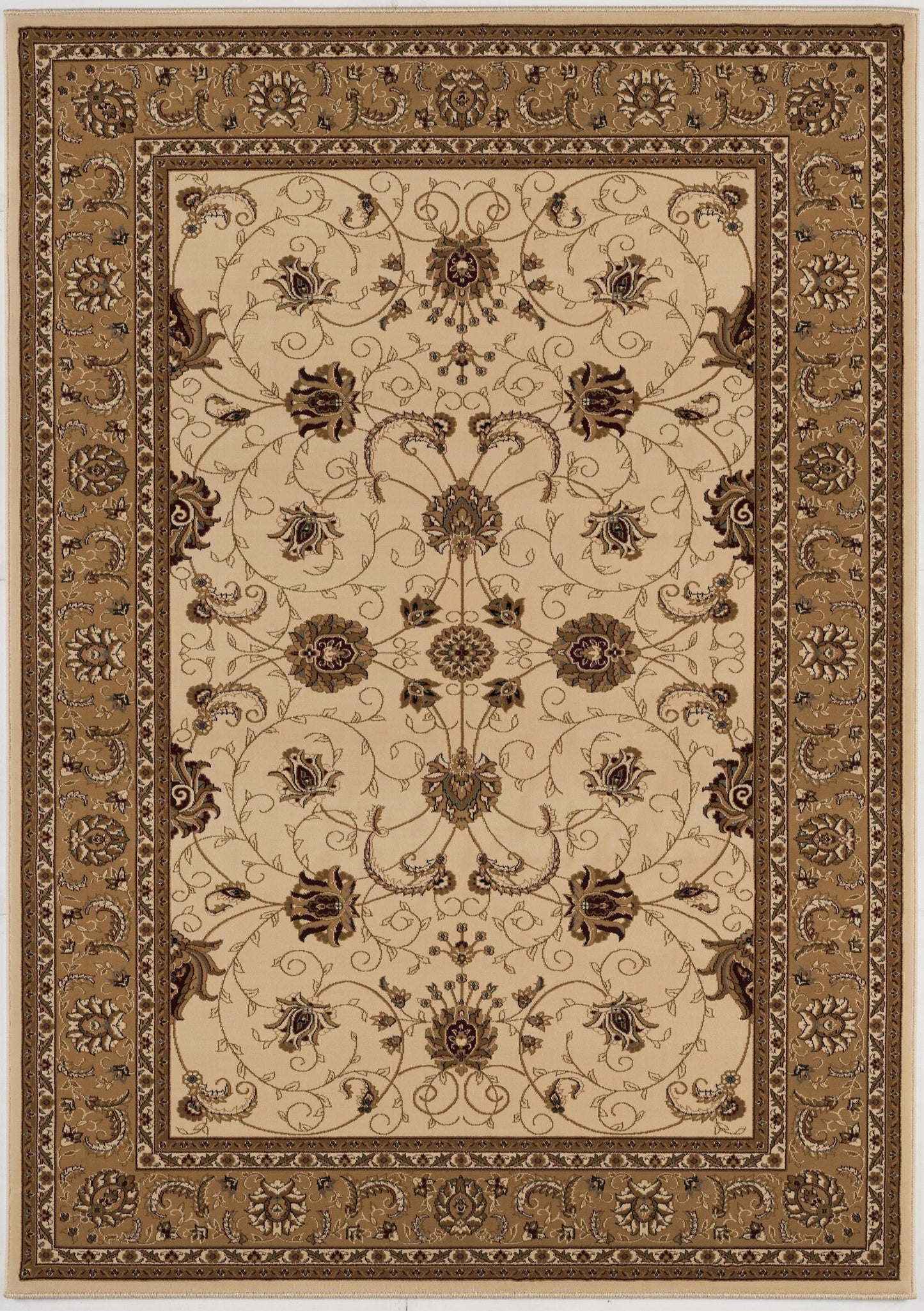 Fayez Persian Medallion Traditional Beige and Cream Indoor Rug-19