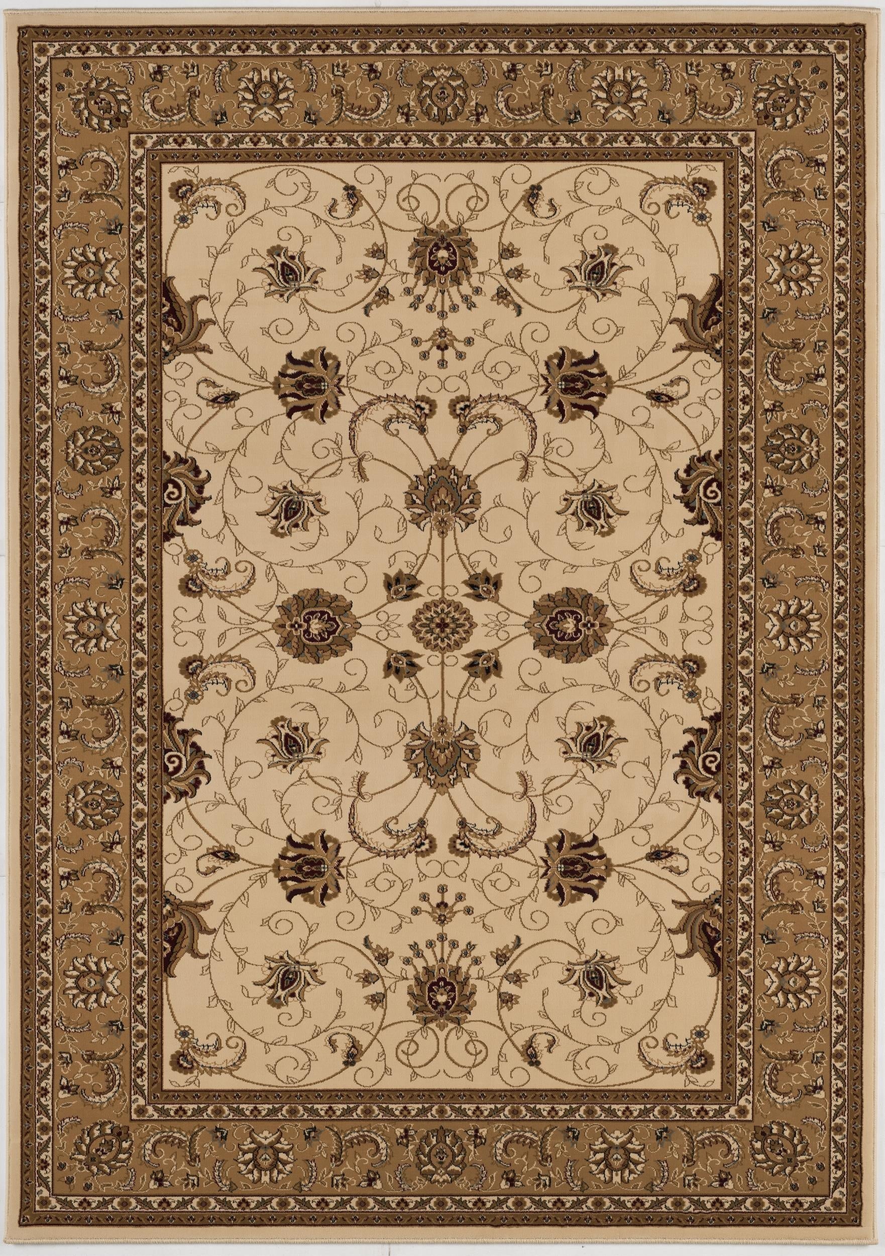 Fayez Persian Medallion Traditional Beige and Cream Indoor Rug-19