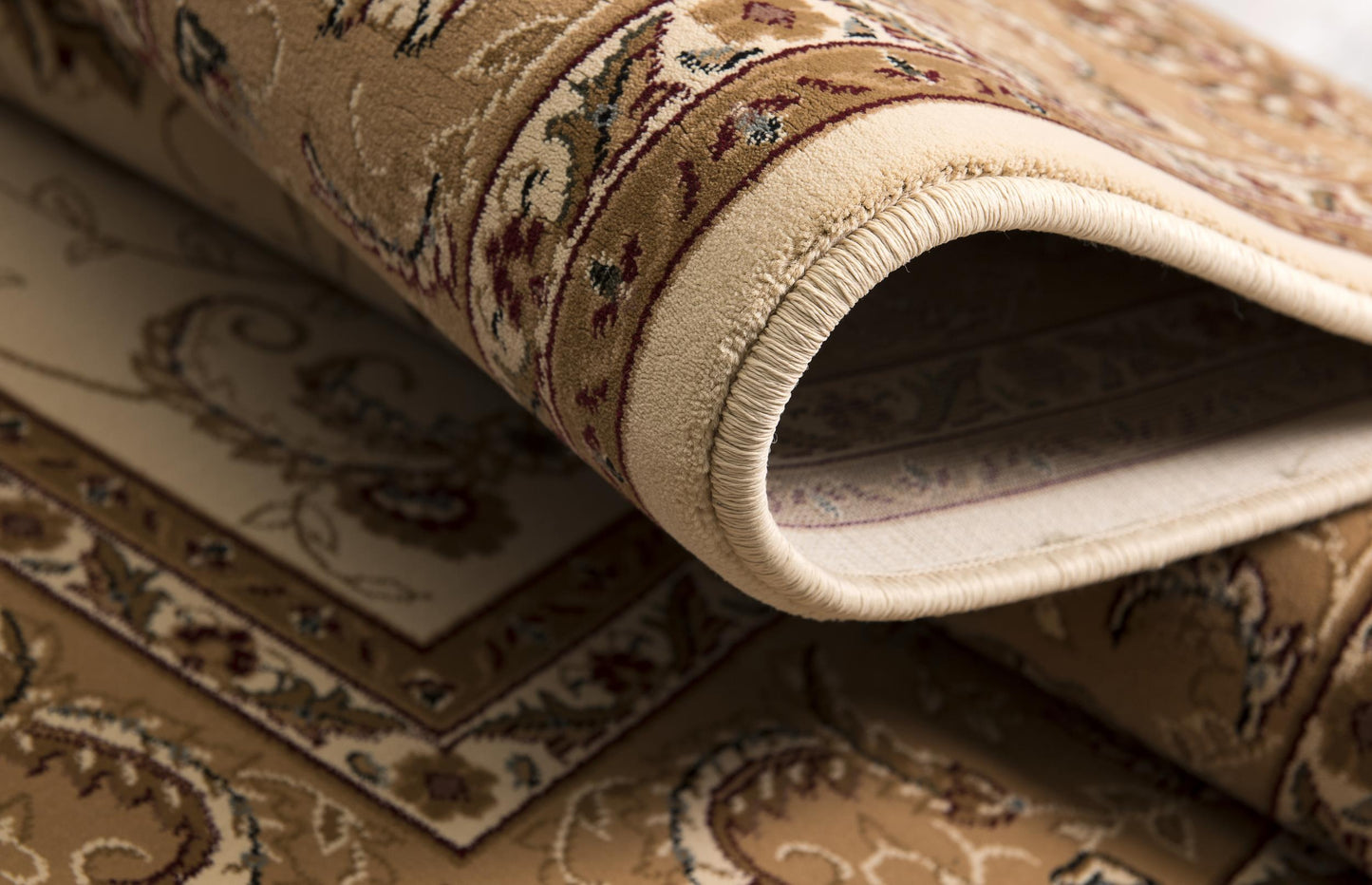 Fayez Persian Medallion Traditional Beige and Cream Indoor Rug-15
