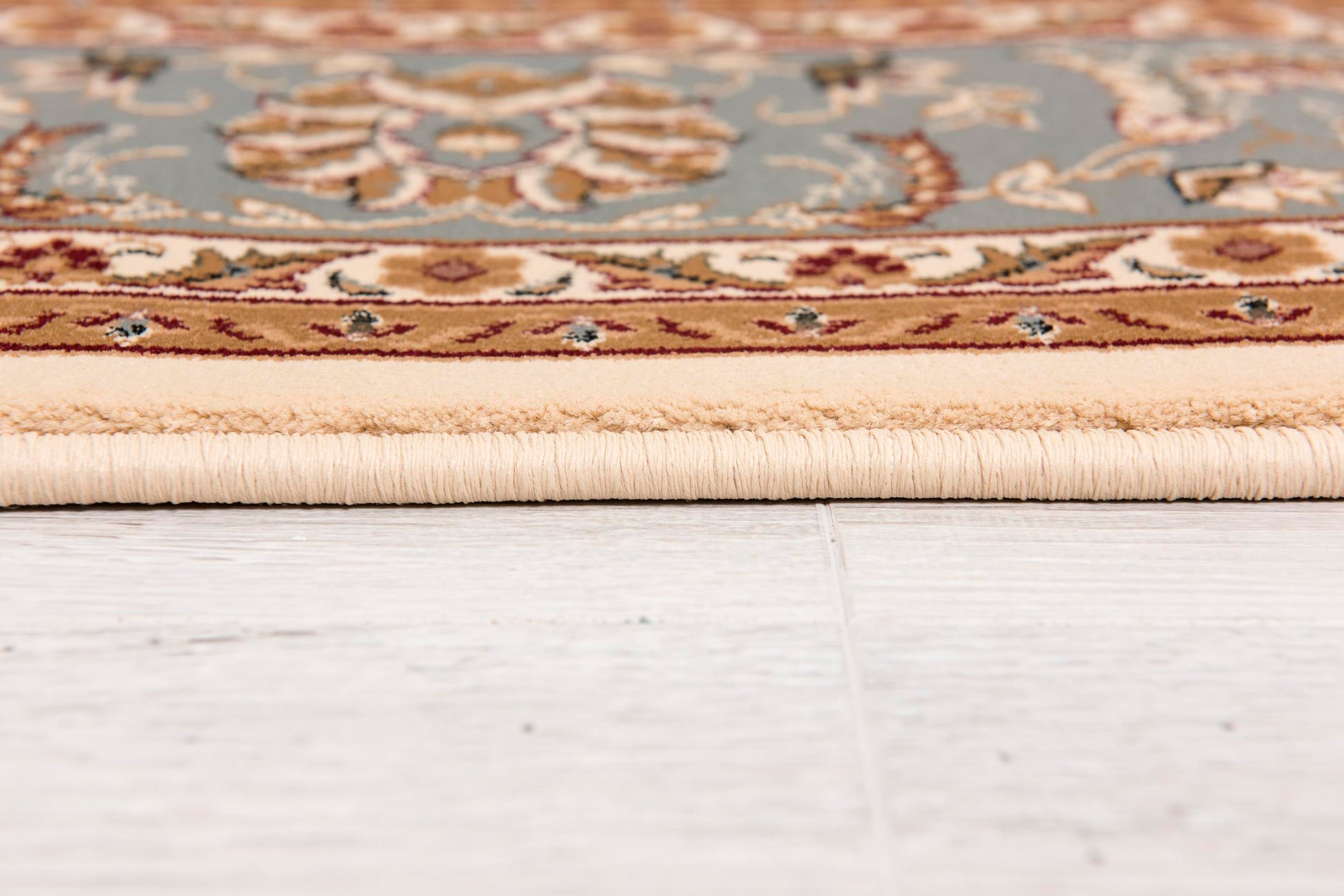 Fayez Persian Medallion Traditional Beige and Blue Indoor Rug-29