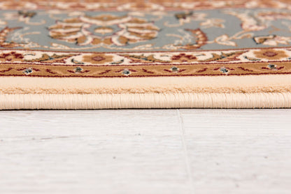 Fayez Persian Medallion Traditional Beige and Blue Indoor Rug-29