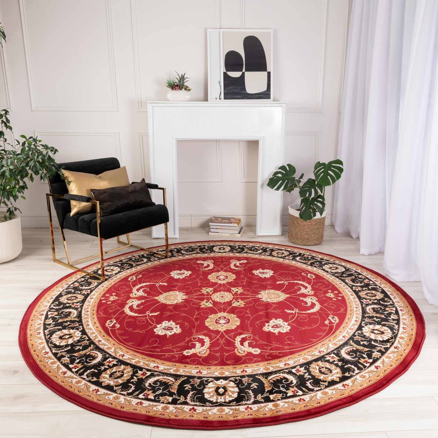 Majestic Persian Traditional Red Rug