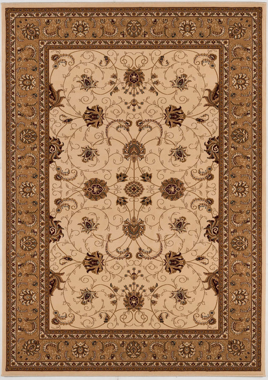 Fayez Persian Medallion Traditional Beige and Cream Indoor Rug-1
