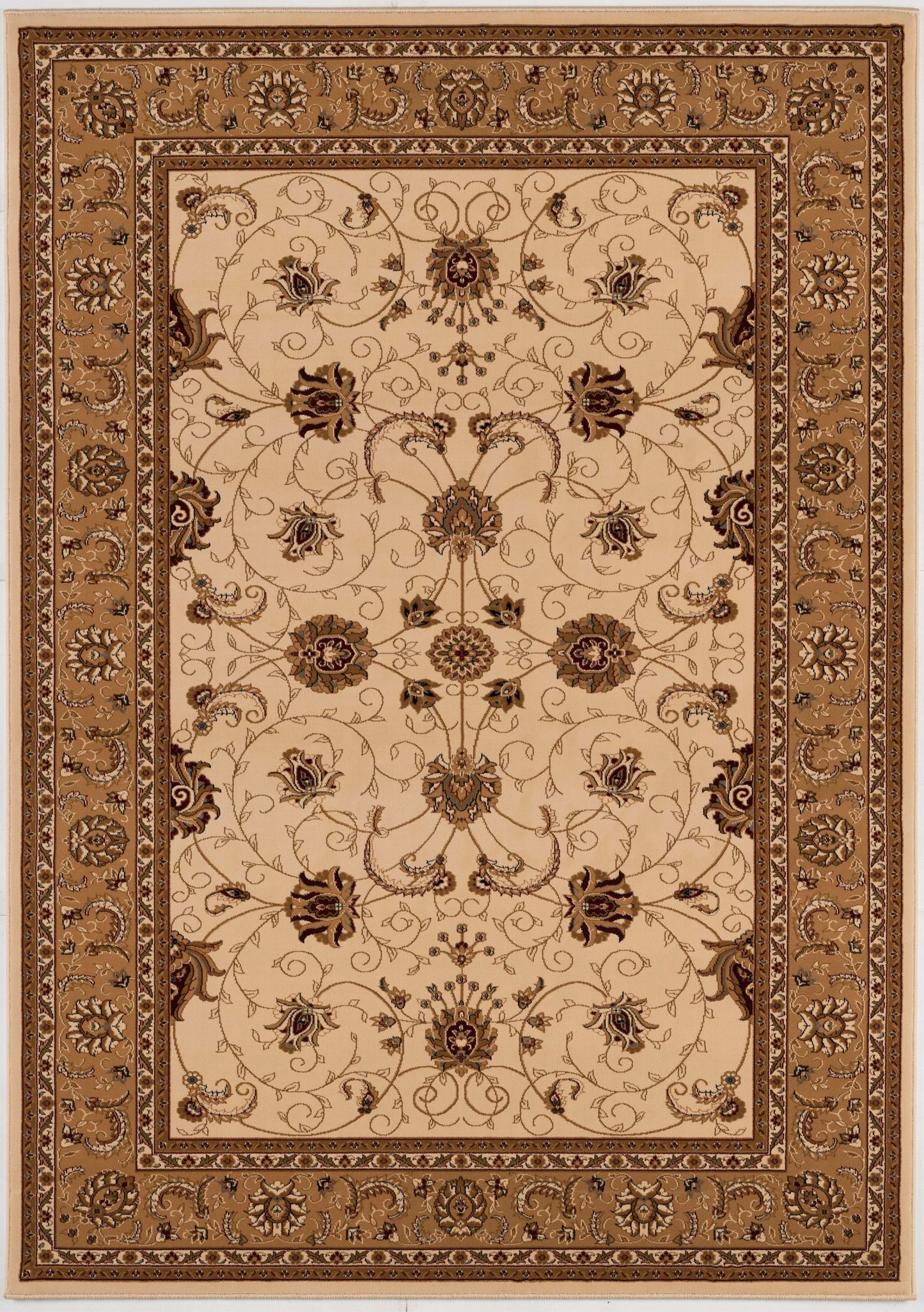 Fayez Persian Medallion Traditional Beige and Cream Indoor Rug-3