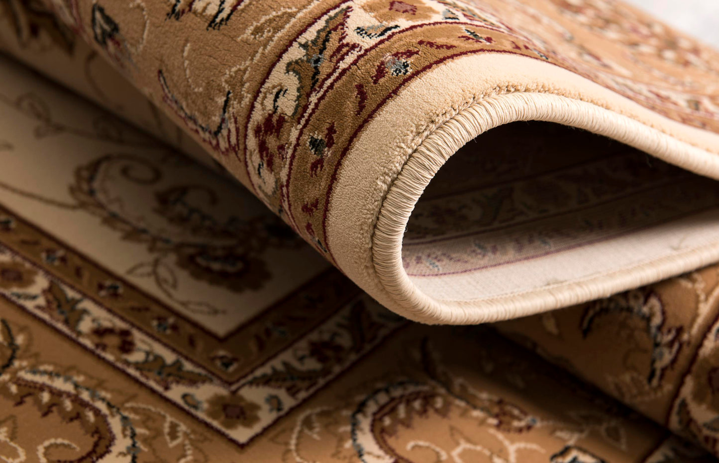 Fayez Persian Medallion Traditional Beige and Cream Indoor Rug-26