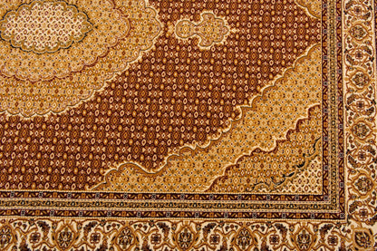 Faris Persian Medallion Traditional Red and Beige Indoor Rug