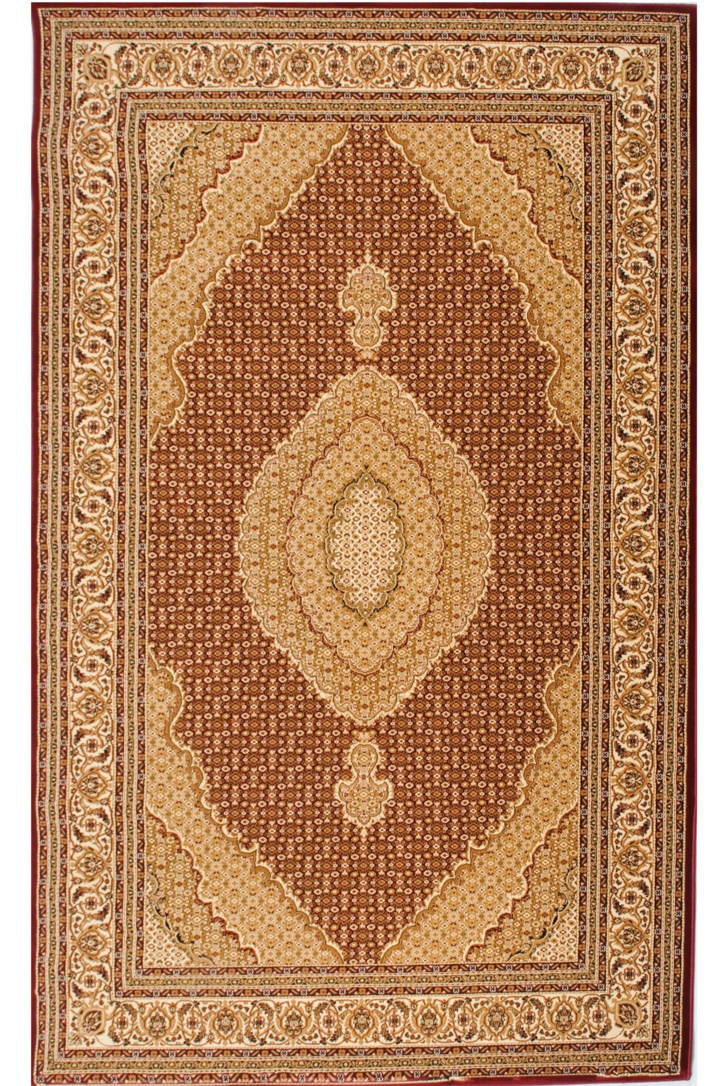 Majestic Moroccan Traditional Red Rug