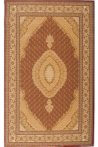 Majestic Moroccan Traditional Red Rug