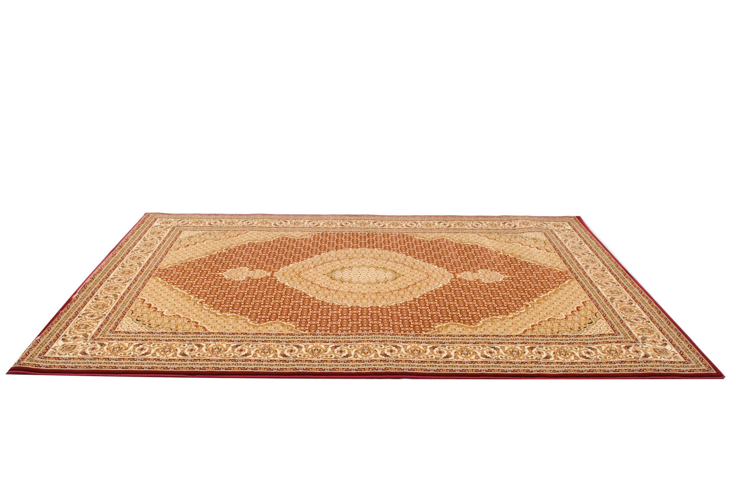 Majestic Moroccan Traditional Red Rug