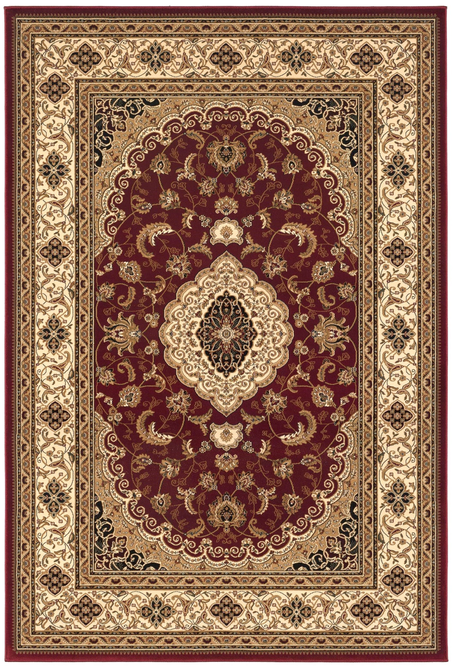 Majestic Persian Traditional Red Rug