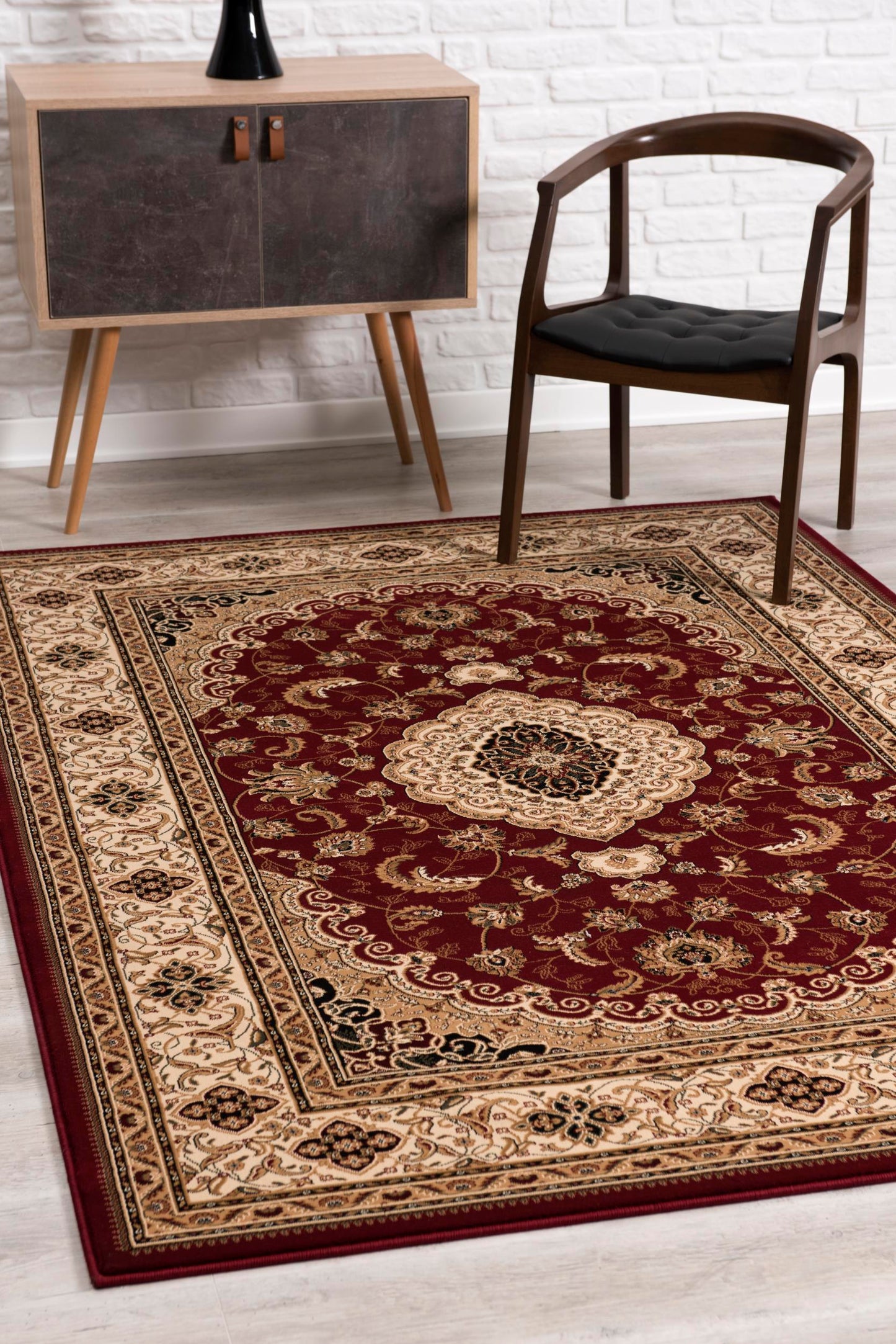 Majestic Persian Traditional Red Rug