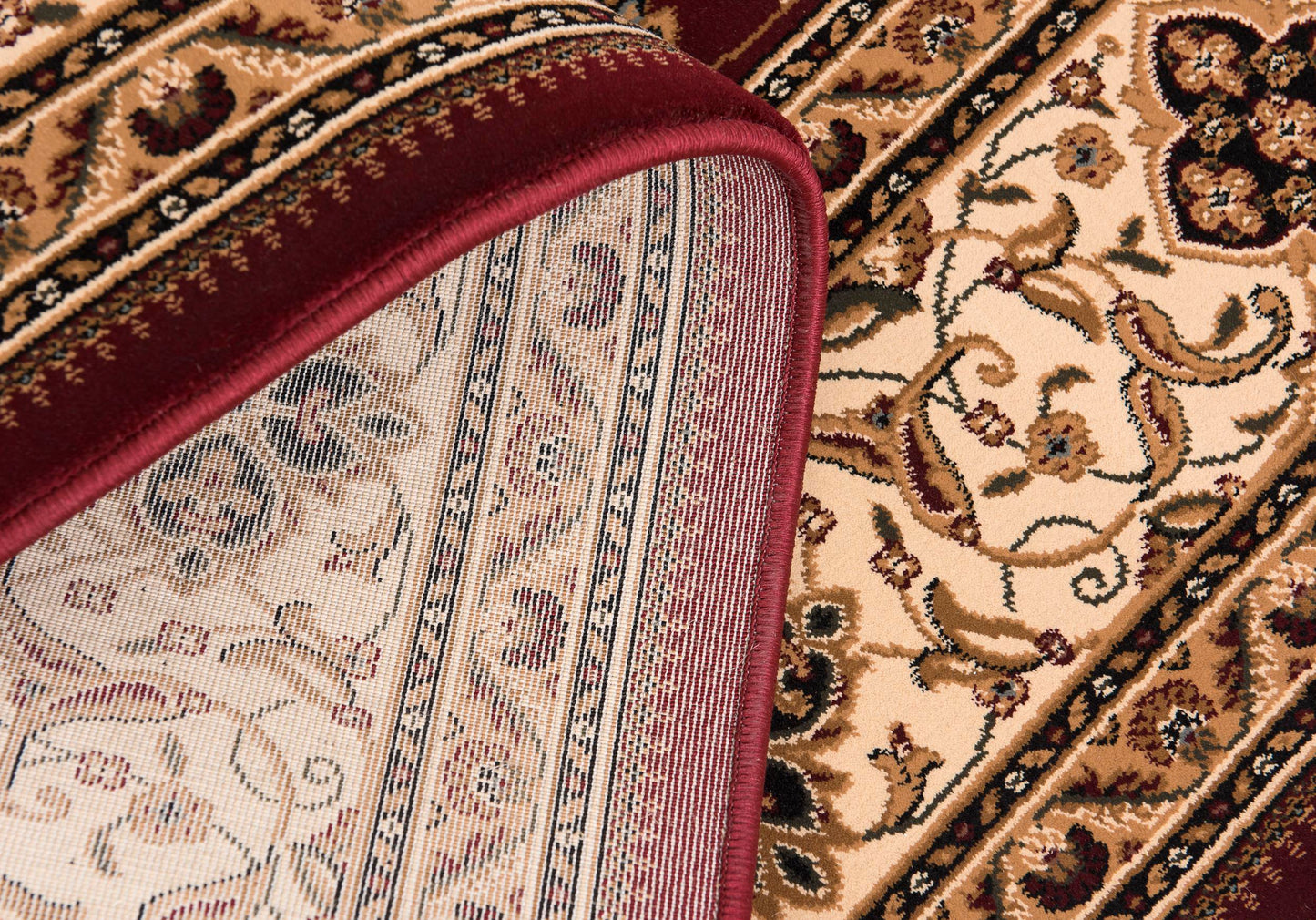Rimal Persian Medallion Traditional Red and Beige Indoor Rug-11