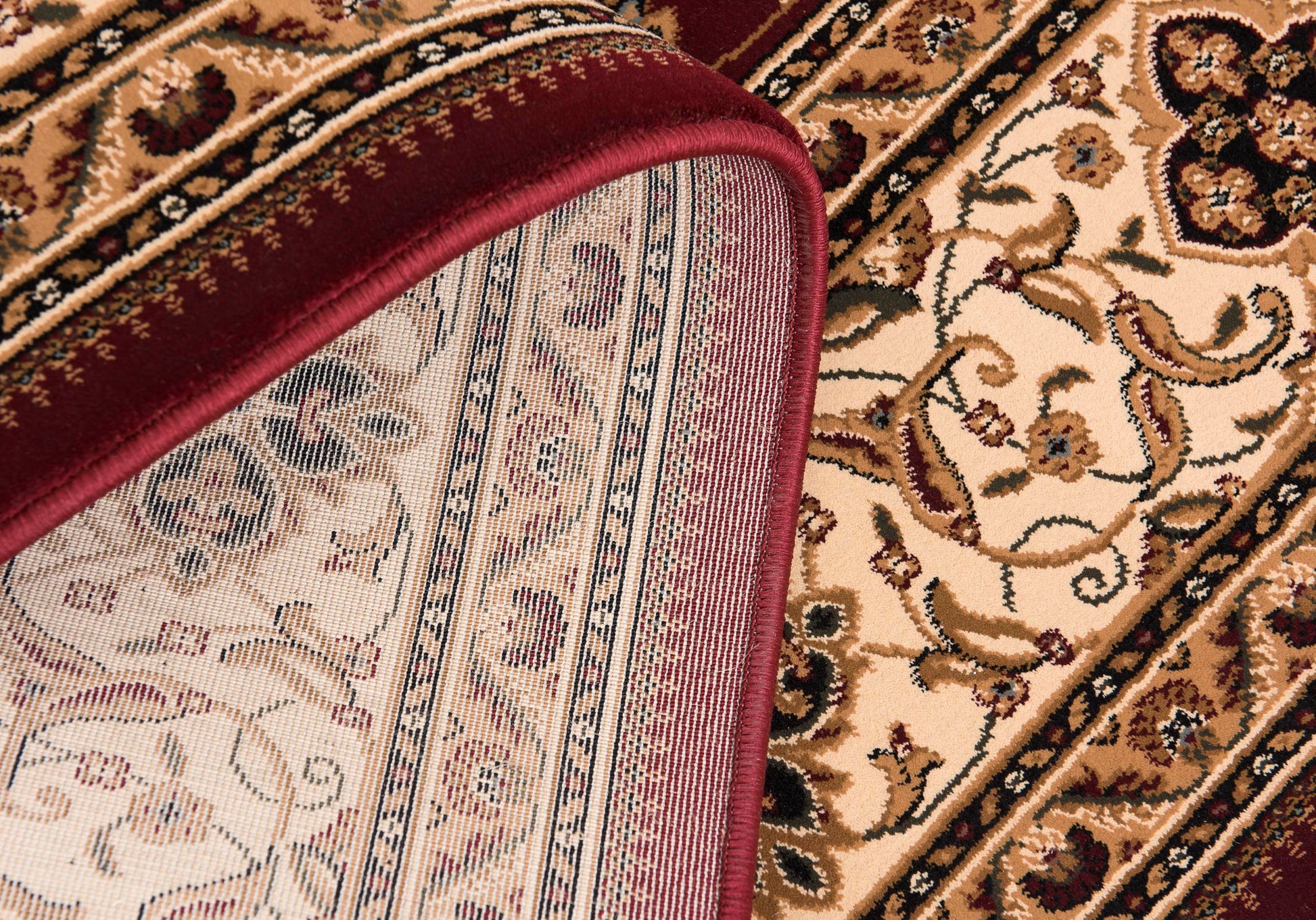 Rimal Persian Medallion Traditional Red and Beige Indoor Rug-17