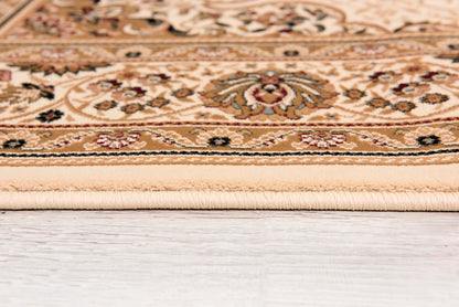 Tapis beige traditionnel persan majestueux (DC &amp; OOS)