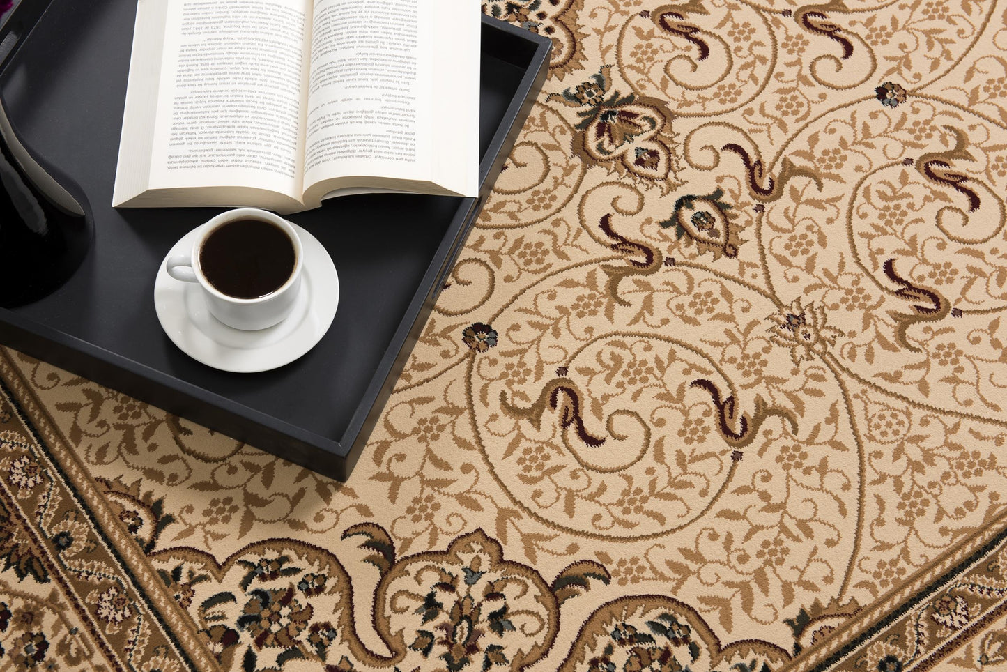 Rihab Persian Medallion Traditional Beige and Cream Indoor Rug-16