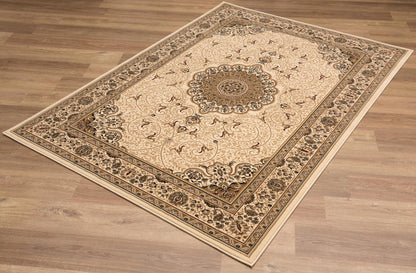 Rihab Persian Medallion Traditional Beige and Cream Indoor Rug-14