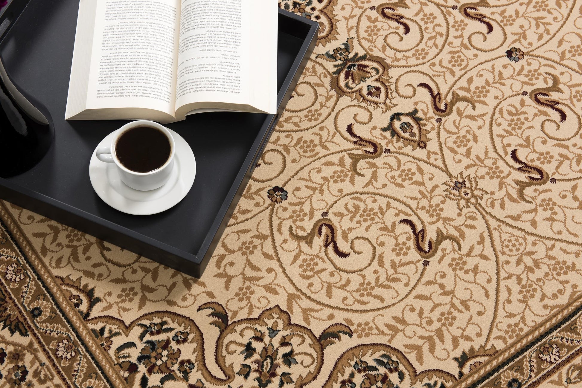 Rihab Persian Medallion Traditional Beige and Cream Indoor Rug-10