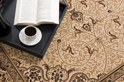 Rihab Persian Medallion Traditional Beige and Cream Indoor Rug-10