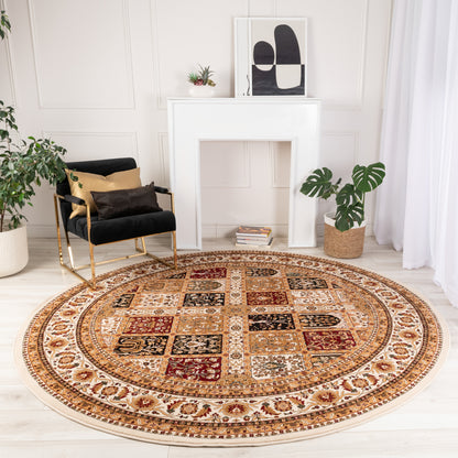 Majestic Moroccan Traditional Beige Rug