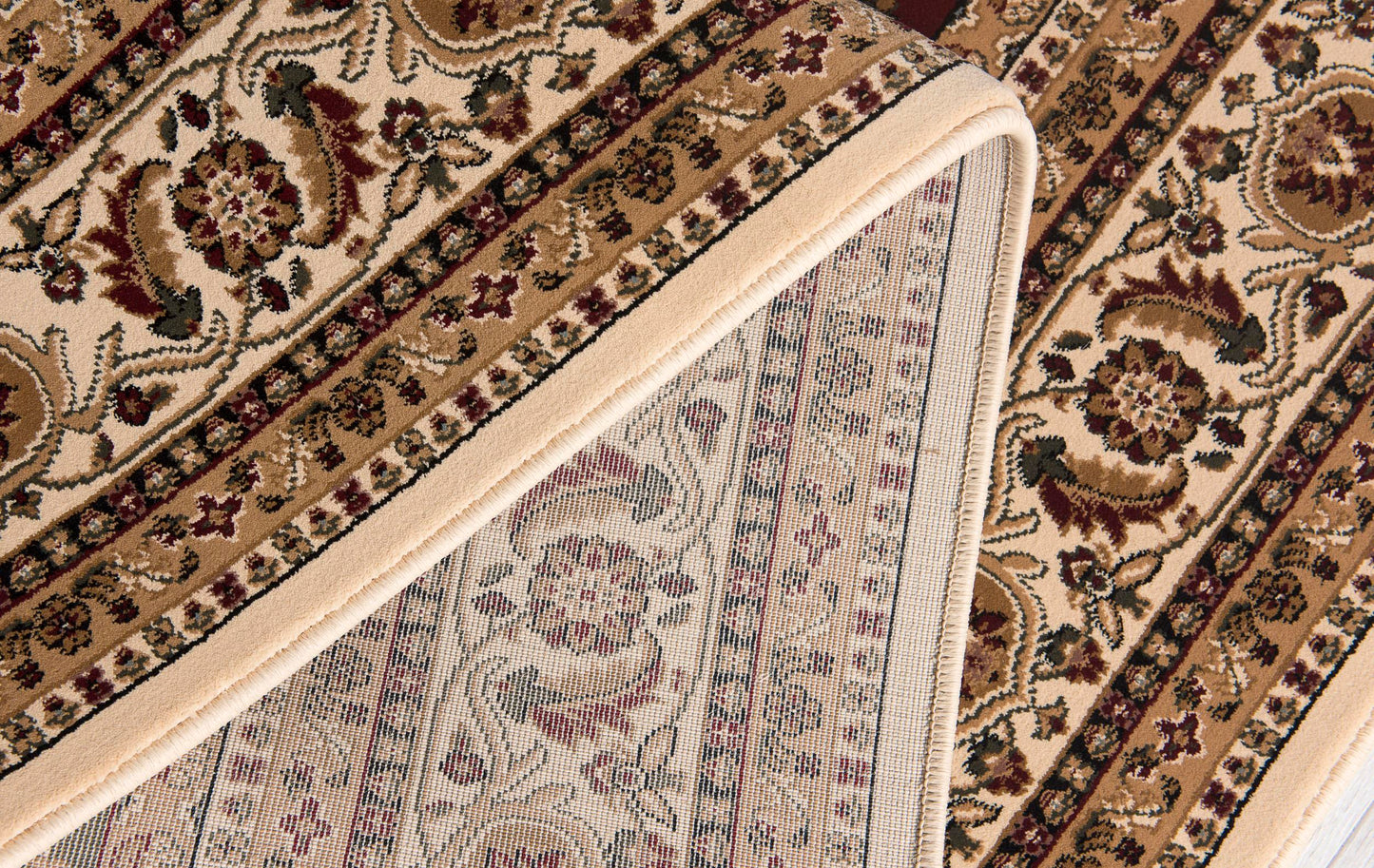 Jinan Persian Garden Traditional Beige and Red Indoor Rug-11