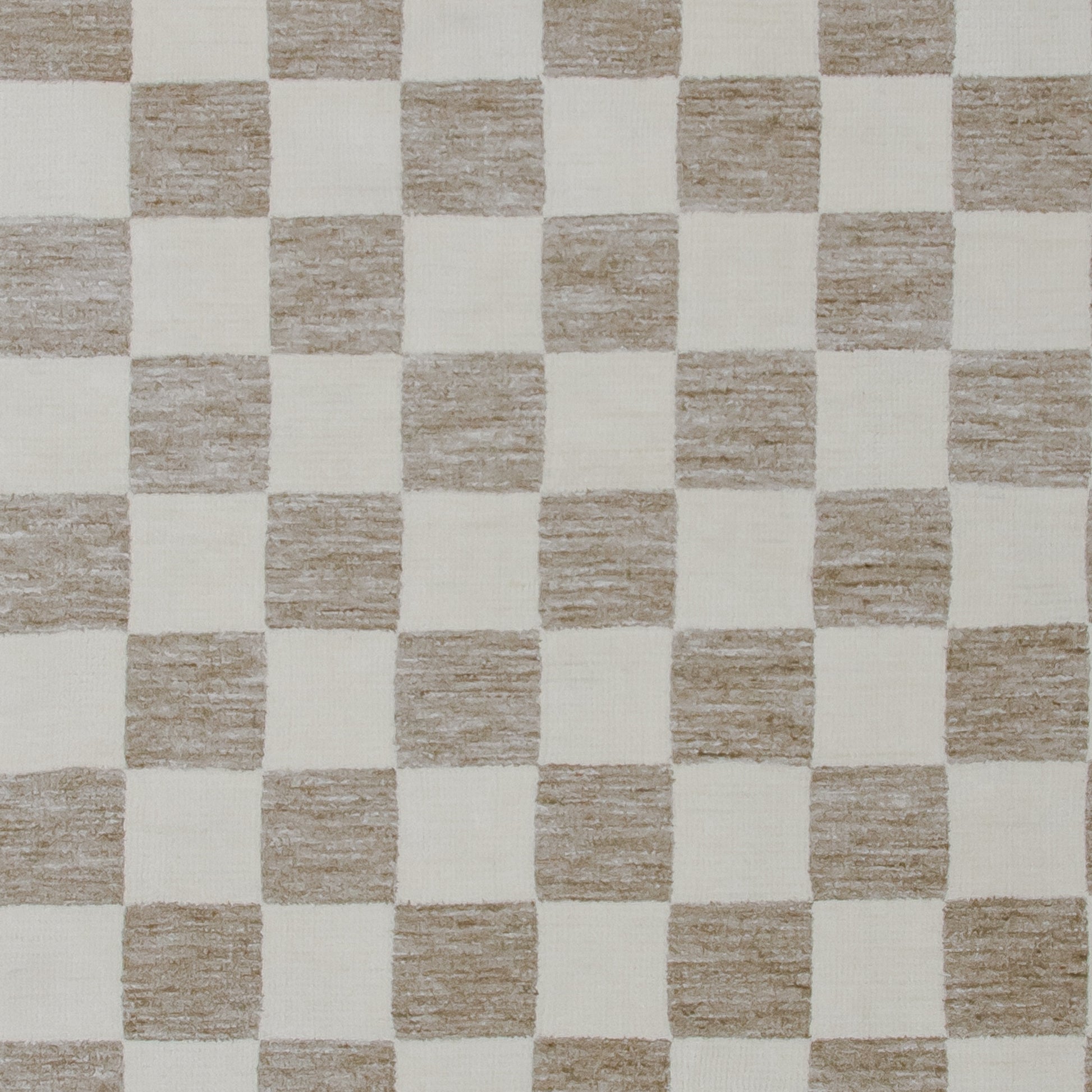 Zenith Checkered Comtemporary Beige and Brown Indoor Rug-22