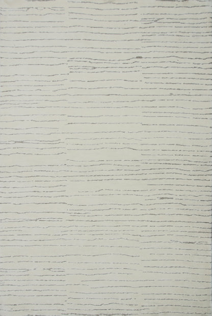 Noma Striped Comtemporary Beige and Grey Indoor Rug