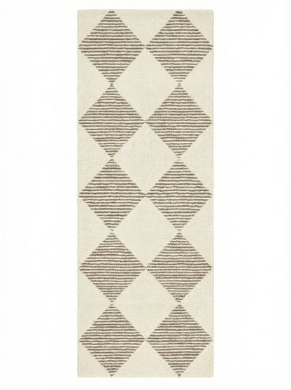 Sepia Checkered Contemporary Beige and Brown Indoor Rug-17