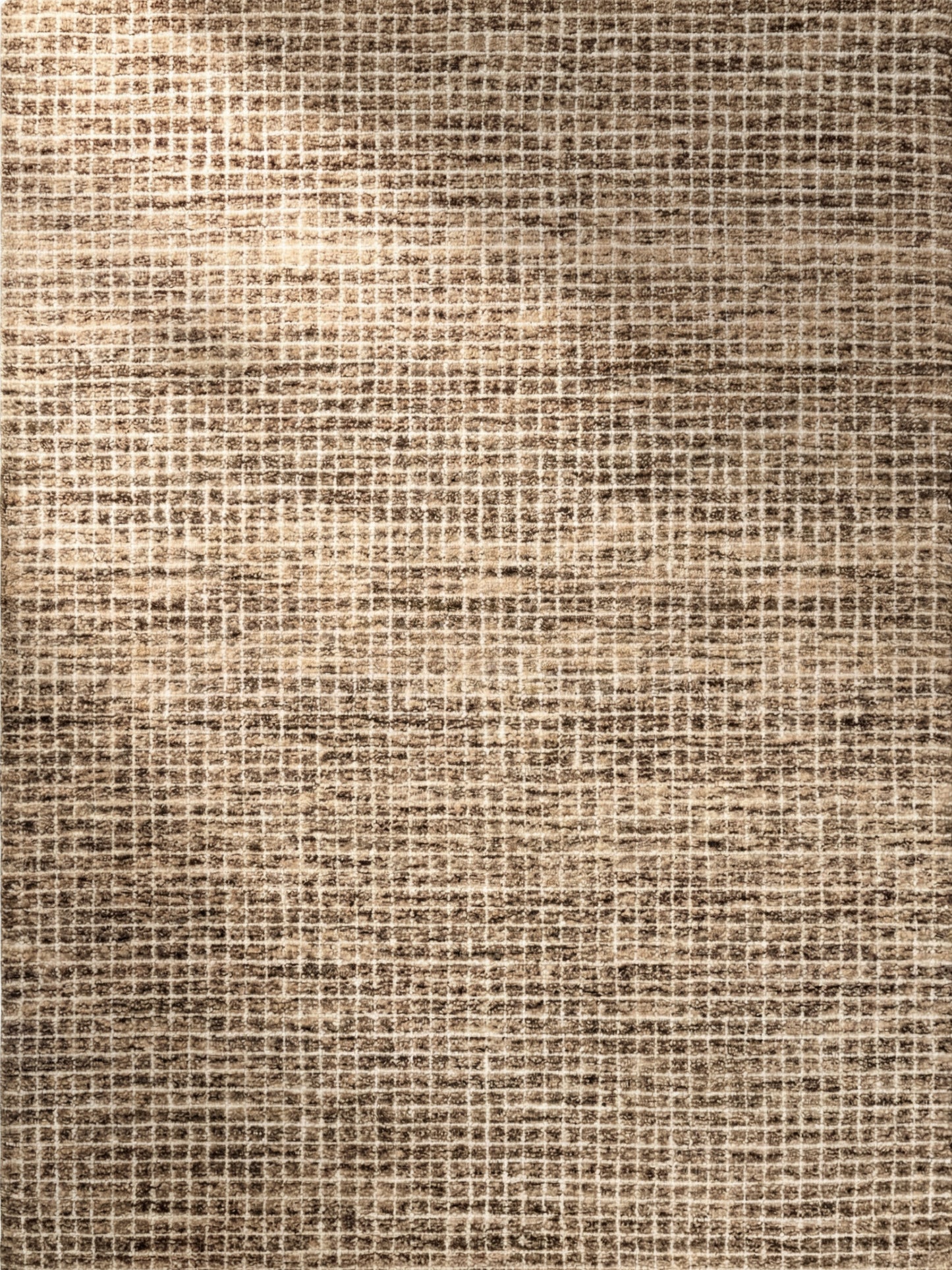 Mojavi Checkered Contemporary Brown and Grey Indoor Rug-3