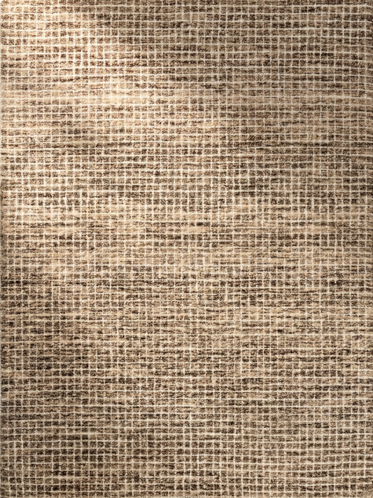 Mojavi Checkered Contemporary Brown and Grey Indoor Rug
