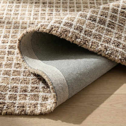 Mojavi Checkered Contemporary Brown and Grey Indoor Rug-15