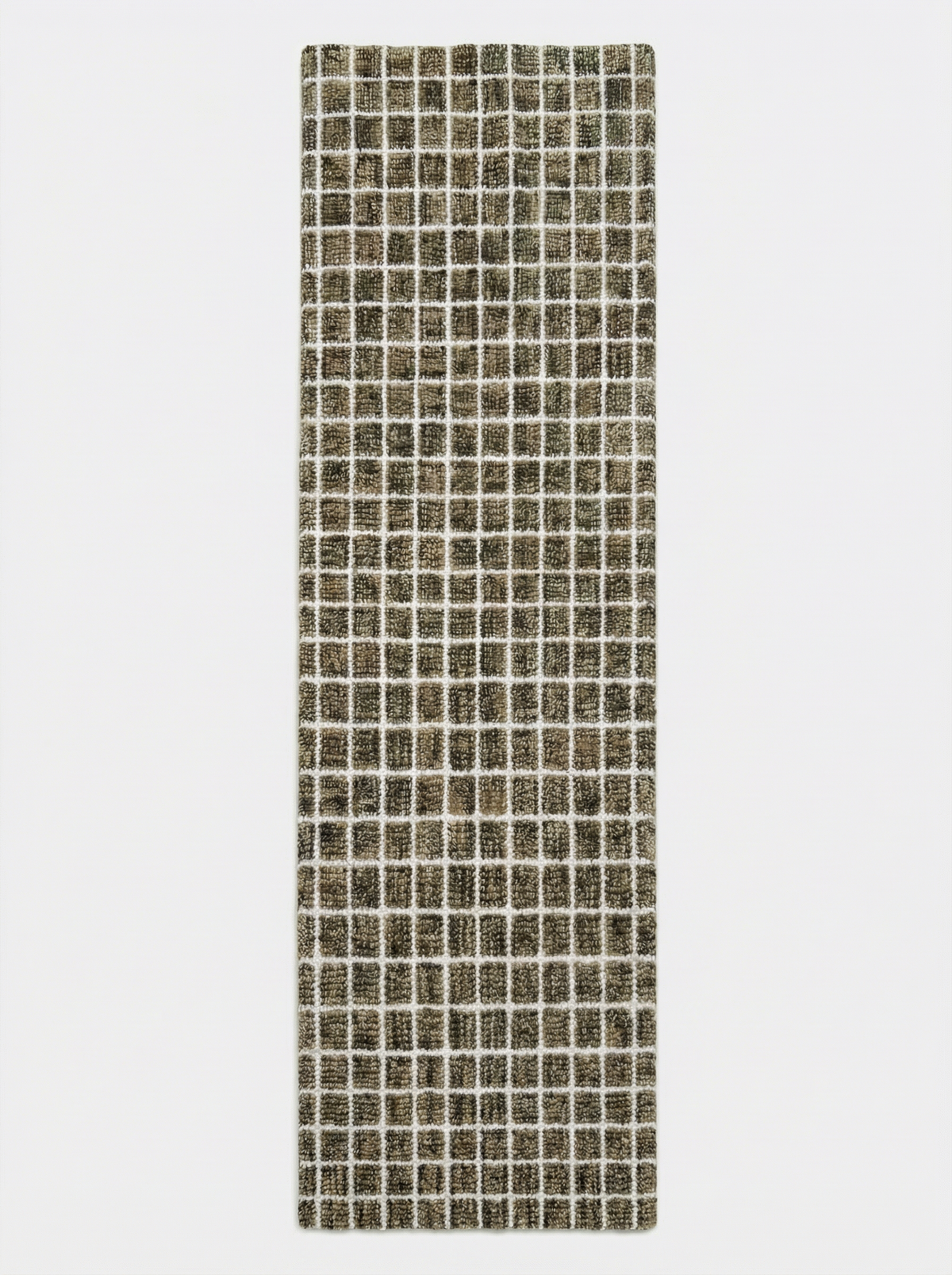 Mojavi Checkered Contemporary Brown and Grey Indoor Rug