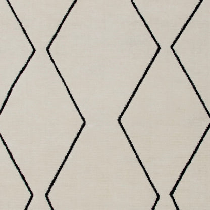 Aegis Trellis Contemporary Beige and Black Indoor Rug-16
